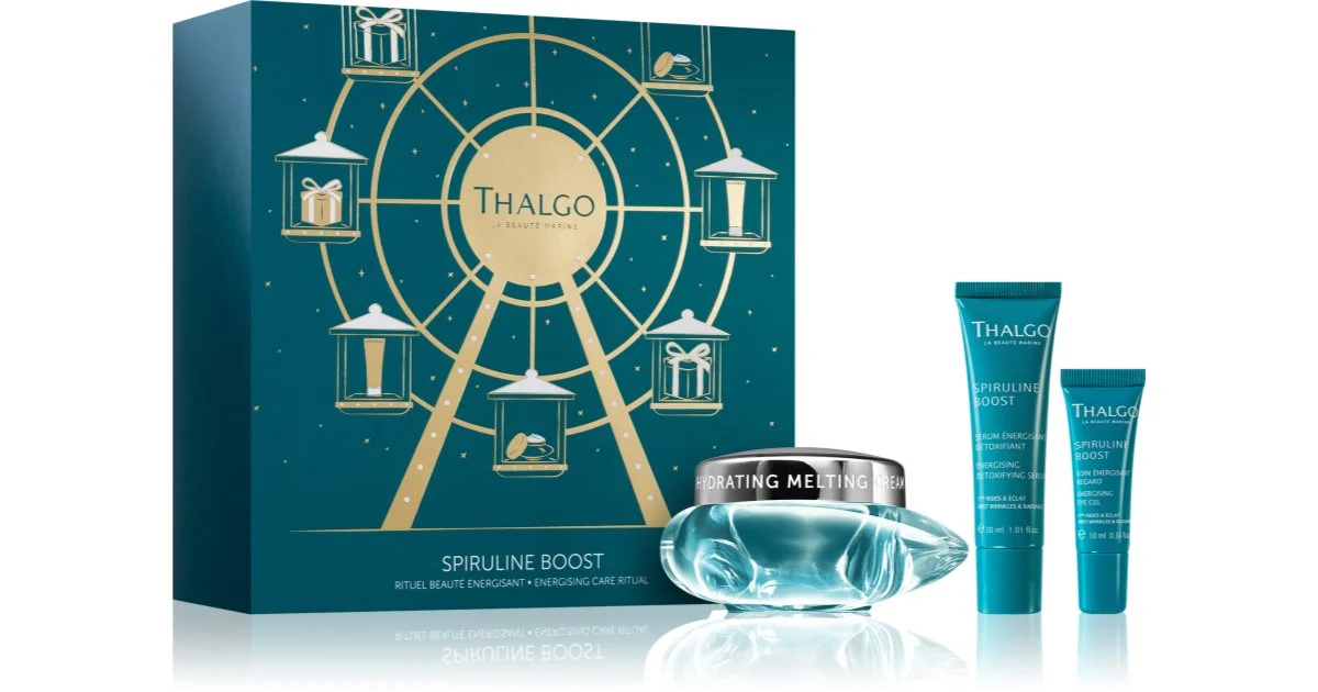 Thalgo Spiruline Boost Smooth Energise set regalo di Natale per pelli stanche da donna