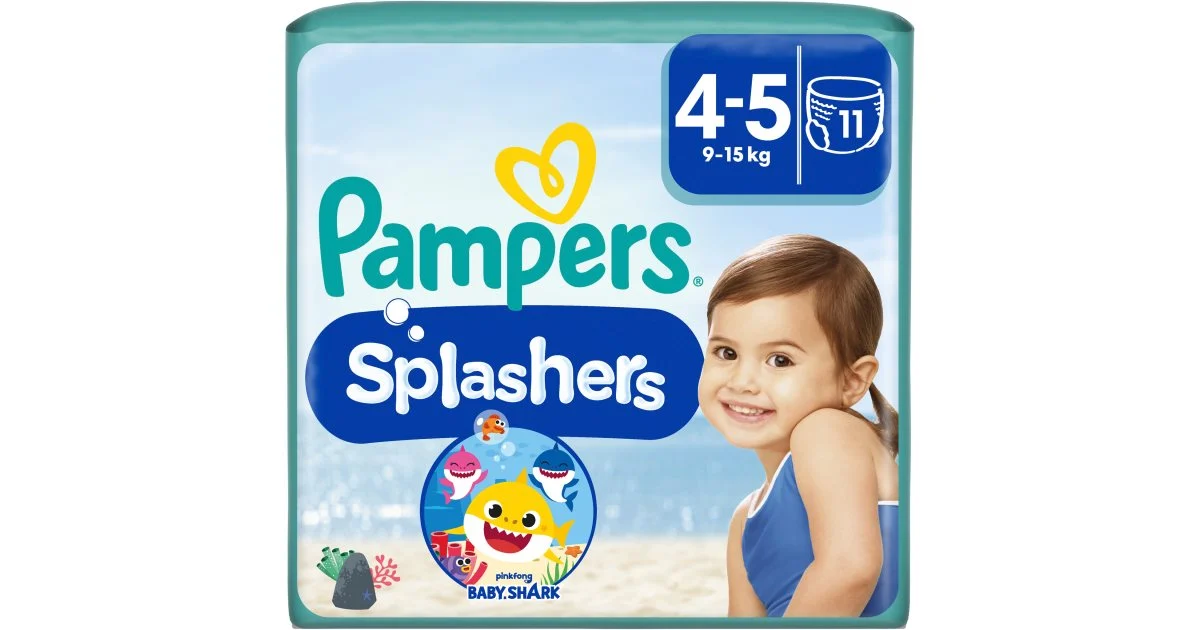 Pampers Splashers 4-5 pannolini a costume usa e getta 9-15 kg 1
