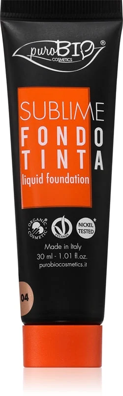 puroBIO Cosmetics Sublime fondotinta liquido colore 04 30 ml