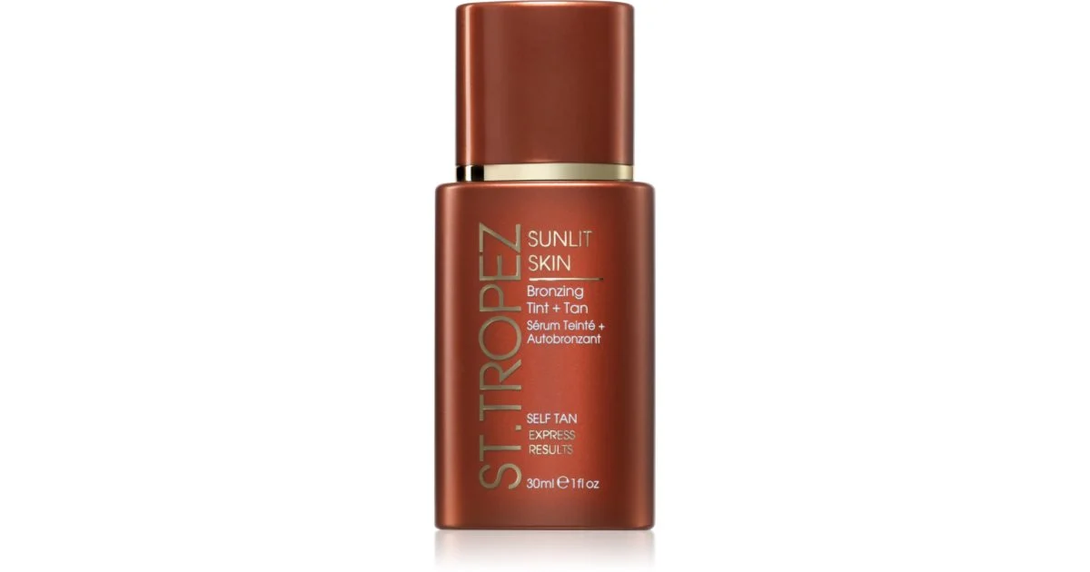 St.Tropez Sunlit Skin Bronzing Tint + Tan crema autoabbronzante colorata per il viso