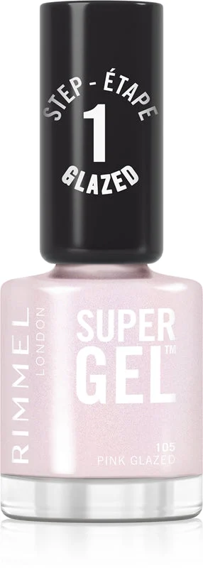 Rimmel Super Gel smalto gel per unghie senza lampada UV/LED colore 105 Pink Glazed 12 ml