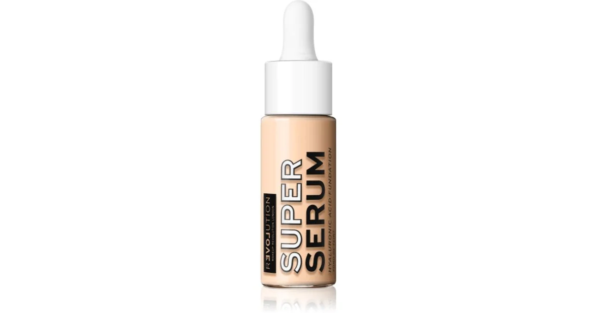 Revolution Relove Super siero fondotinta leggero con acido ialuronico colore F1 25 ml