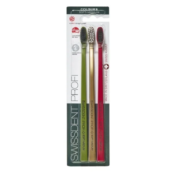 Swissdent Spazzolino Festivo Morbido-Medio 2 +1 gratis