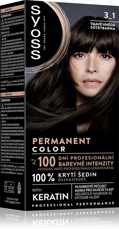 Syoss Prestazioni professionali - Colore dei capelli 3-1 Castano scuro