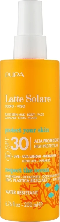 Latte solare viso e corpo