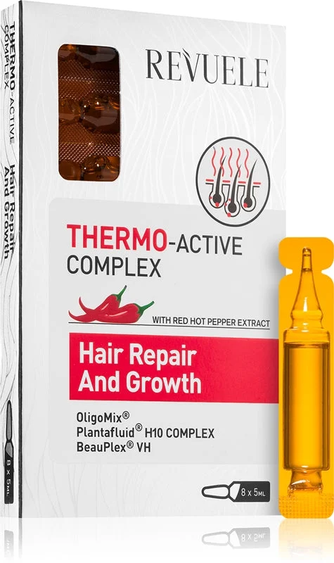 Revuele Thermo-Active Complex fiala per stimolare la crescita e rinforzare i capelli dalle radici 8× 5 ml