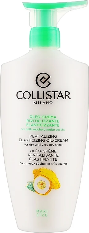Oleo-crema rivitalizzante elasticizzante per pelli secche e molto secche