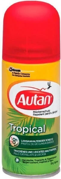 Autan Tropical Spray Secco Protezione Insetti 100 Ml
