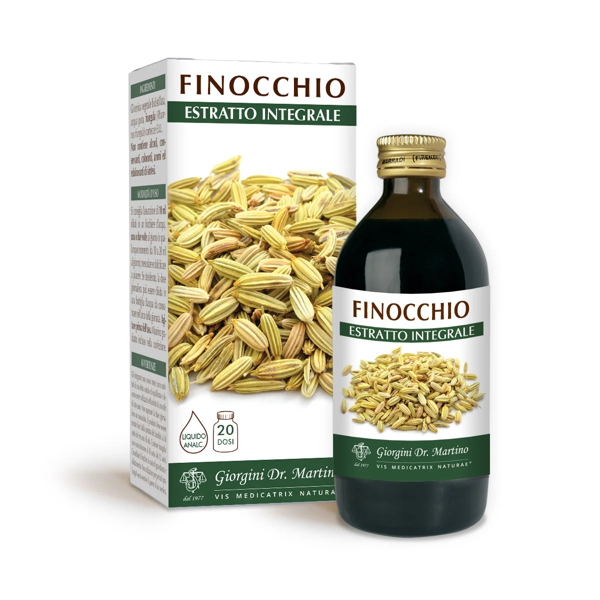 Dr Giorgini Finocchio Estratto integrale Liquido analcoolico 200ml