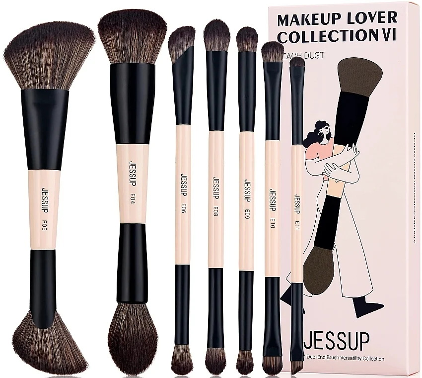 Set di pennelli per trucco, T600, 7 pz