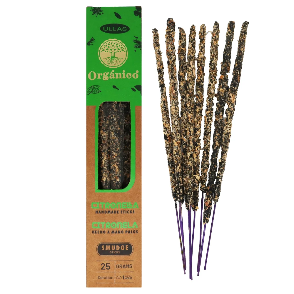 Citronella - Bastoncini di incenso organici Ullas - 20g