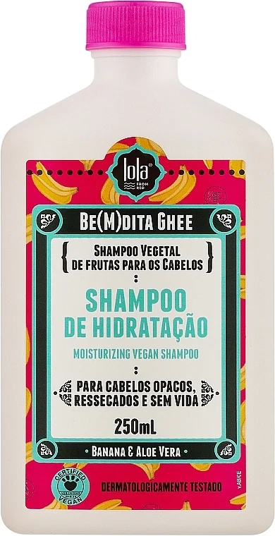 Shampoo idratante con banana e aloe vera