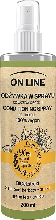 Spray capelli al tè verde e arnica