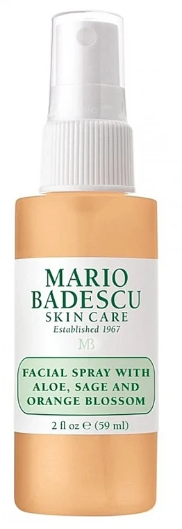Spray viso con estratto di salvia, aloe e fiori d'arancio