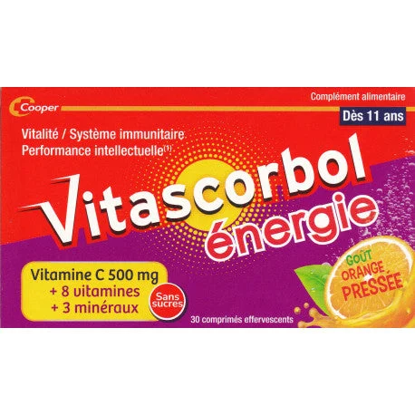 Vitascorbol Energia Gusto Arancia pressata 30 compresse effervescenti