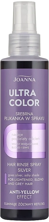 Lozione spray antigiallo per capelli grigi, biondi e decolorati "Silver"