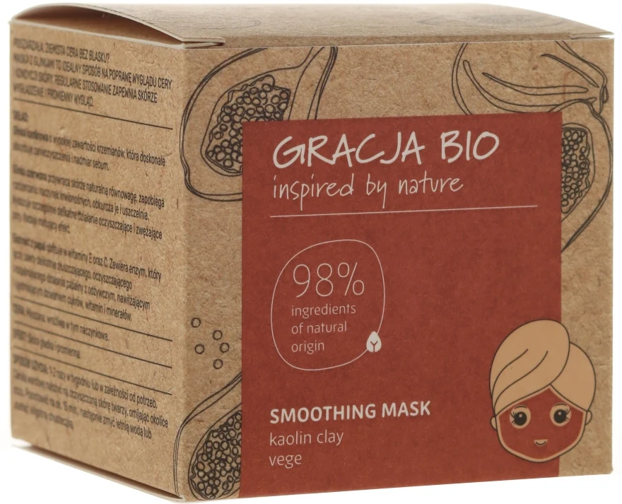 Maschera levigante con argilla caolino