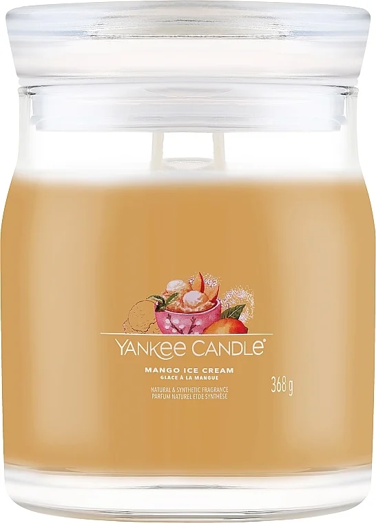 Candela profumata "Mango Ice Cream", 2 stoppini