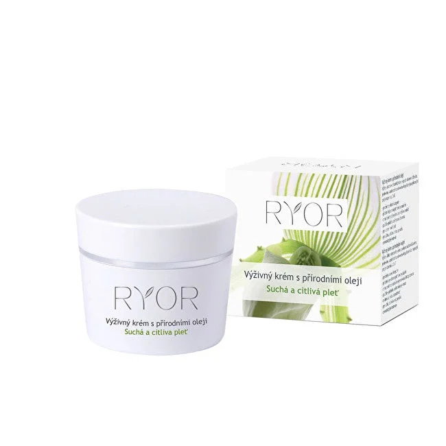 Ryor Crema nutriente con oli naturali per pelli secche e sensibili 50 ml