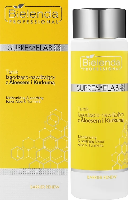 Tonico calmante e idratante all'aloe e curcuma