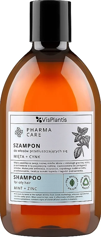 Shampoo per capelli grassi "Menta + zinco"