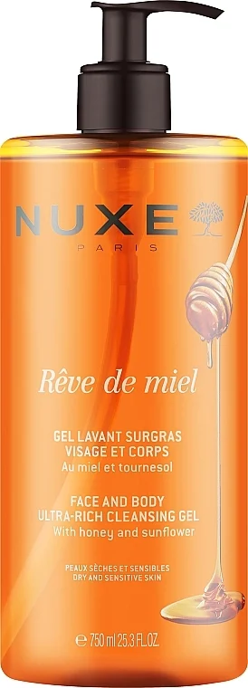 Gel detergente per viso e corpo