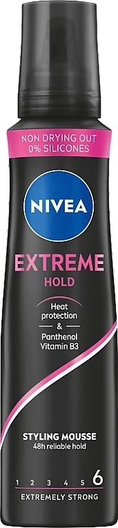 Mousse per capelli, fissazione forte
