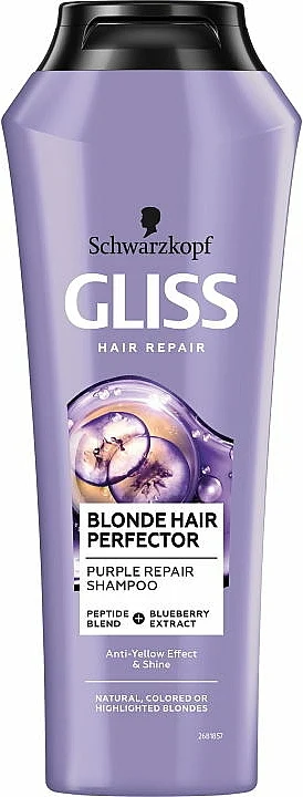 Shampoo riparatore e antigiallo per capelli biondi