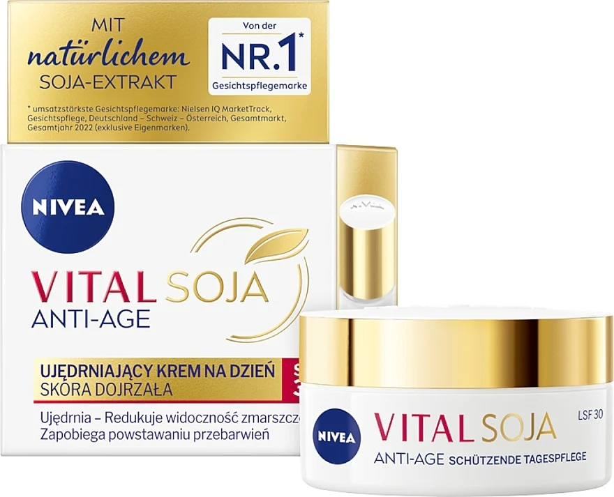 Crema viso con estratto di soia, da giorno